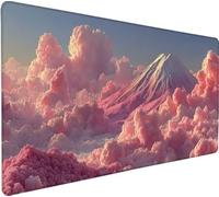 Gaming Mouse Pad 27.5x11.8x0.12 inch Large Mouse Mat Mountain Mousepad Large Cloud, Extended Waterproof Mousepad with Non-Slip Rubber Base, Improved Precision and Speed for Gaming Accessories 5-4A46
