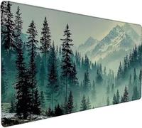 Gaming Mouse Pad 27.5x11.8x0.12 inch Large Mouse Mat Snow Mountain Mousepad Large Tree, Extended Waterproof Mousepad with Non-Slip Rubber Base, Improved Precision and Speed, Gaming Accessories I-B390