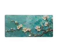 Gaming Mouse Pad 28 x 12 inch Flower & Blue Mouse Mat G494