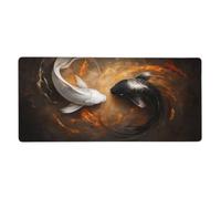 Gaming Mouse Pad 28 x 16 inch Black And White & Fish Mouse Mat G248