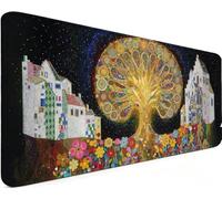 Gaming Mouse Pad 31.5x15.7x0.12 Inch Large Mouse Mat Abstract 0-X2UX9 | Extended Waterproof with Non-Slip Rubber Base Meet High-Speed and High-Precision Requirements for PC Accessories, Gifts Men