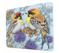 Gaming Mouse Pad 320 x 260 x 3mm Blue Mouse Mat, Optimised for Gaming Sensors, Moderate Surface Friction, Non-Slip and Stitched Edg Mousepad Bird, Mac and PC Gaming Accessories, Gifts for Men J0-634