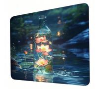 Gaming Mouse Pad 320 x 260 x 3mm Blue Mouse Mat, Optimised for Gaming Sensors, Moderate Surface Friction, Non-Slip and Stitched Edg Mousepad Vase, Mac and PC Gaming Accessories, Gifts for Men J0-622