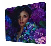 Gaming Mouse Pad 320 x 260 x 3mm Dream Mouse Mat, Optimised for Gaming Sensors, Moderate Surface Friction, Non-Slip and Stitched Edg Mousepad Beautiful women (7), Mac and PC, Gifts for Men J0-803