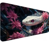Gaming Mouse Pad 35.4x15.7x0.12 Inch Large Mouse Mat Snake 2-1BI9P | Extended Waterproof with Non-Slip Rubber Base Meet High-Speed and High-Precision Requirements for PC Accessories, Gifts Men