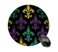 Gaming Mouse Pad 3D Fleur De Lis Mardi Gras Laptop Desk Pad for Laptop, Office & Home