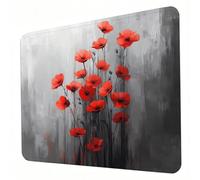 Gaming Mouse Pad 420 x 350 x 3mm Grey Mouse Mat, Optimised for Gaming Sensors, Moderate Surface Friction, Non-Slip and Stitched Edg Mousepad Flower, Mac and PC Gaming Accessories, Gifts for Men J0-516