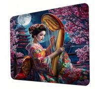 Gaming Mouse Pad 420 x 350 x 3mm Moon Mouse Mat, Optimised for Gaming Sensors, Moderate Surface Friction, Non-Slip and Stitched Edg Mousepad Beauty, Mac and PC Gaming Accessories, Gifts for Men J0-938