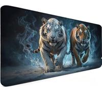 Gaming Mouse Pad 47.2x23.6x0.12 Inch Large Mouse Mat Tiger 5-T60W5 | Extended Waterproof with Non-Slip Rubber Base Meet High-Speed and High-Precision Requirements for PC Accessories, Gifts Men
