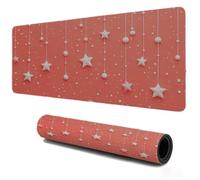 Gaming Mouse Pad 500x250 Pink Tiny Spot, Small Mousepad, Non Slip Rubber Mouse Mat, Textured Micro-Weave Fabric, Keyboard Mat for Desk with Waterproof Surface, PC Laptop Home Office Accessories S-119