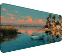 Gaming Mouse Pad 59.1x31.5x0.12 Inch Large Mouse Mat Boat 3-72P8K | Extended Waterproof with Non-Slip Rubber Base Meet High-Speed and High-Precision Requirements for PC Accessories, Gifts Men