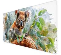 Gaming Mouse Pad 600x300x3mm, Brown Mouse Mat Animal Mousepad Gaming With Stitched Edge, Waterproof Large Desk Pad, Soft Smooth Surface Keyboard Mat for Computer Office Desk Accessories for Men b8-211