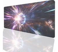 Gaming Mouse Pad 600x300x3mm Large Gaming Mouse Mat with Stitched Edges, XXL Mousepad with Non-Slip Base, Extended Large Size Mousemat, Keyboard Desk Pad Water Resist Surface Universe PjY16939 N-U