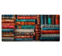 Gaming Mouse Pad 600x300x3mm XXL Mouse Mat Large Book Gaming Mat Knowledge, Extended Waterproof Mousepad with Non-Slip Rubber Base, Improved Precision and Speed for Gifts for Men, PC Decor U-1086