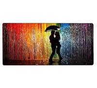 Gaming Mouse Pad 600x300x3mm XXL Mouse Mat Large Love Gaming Mat Abstract, Extended Waterproof Mousepad with Non-Slip Rubber Base, Improved Precision and Speed for Gifts for Men, PC Decor A-9X16