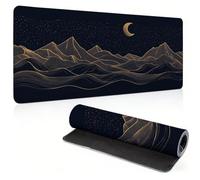 Gaming Mouse Pad 600x400mm Black Mouse Mat with Stitched Edges, 0c0-291