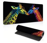 Gaming Mouse Pad 600x400mm Black Mouse Mat with Stitched Edges, 0c0-292