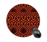 Gaming Mouse Pad 7.8" Non-Slip Rubber Base Shining Overlook Mousepad for Computer Laptop Home Office Desk Mousepads Waterproof Washable Cute Small Mouse Mat (Round Black)