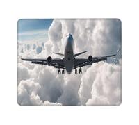 Gaming Mouse-Pad 7.9 x 9.5 in, Airplane Art Print Mousepad Waterproof Non-Slip Leather Mouse-Pads for Office Desktop Laptop and Pc