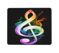 Gaming Mouse-Pad 7.9 x 9.5 in, Colorful Music Notes Print Mousepad Waterproof Non-Slip Leather Mouse-Pads for Office Desktop Laptop and Pc