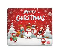 Gaming Mouse-Pad 7.9 x 9.5 in, Merry Christmas Print Mousepad Waterproof Non-Slip Leather Mouse-Pads for Office Desktop Laptop and Pc