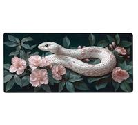 Gaming Mouse Pad 700x300x3mm XXL Mouse Mat Large Snake Gaming Mat Flower, Extended Waterproof Mousepad with Non-Slip Rubber Base, Improved Precision and Speed for Gifts for Men, PC Accessories G-XL38