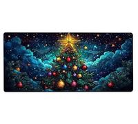 Gaming Mouse Pad 700x300x3mm XXL Mouse Mat Large Tree Gaming Mat Christmas, Extended Waterproof Mousepad with Non-Slip Rubber Base, Improved Precision and Speed for Gifts for Men, PC Decor 9-A724