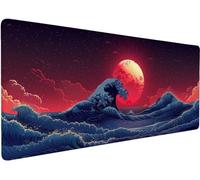 Gaming Mouse Pad 800x300x3mmXXL Mouse Mat Large Sea 9-0I78P | Extended Waterproof Mousepad with Non-Slip Rubber Base, Improved Precision and Speed for Gifts for Men, PC Accessories