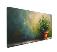 Gaming Mouse Pad 900*300*3mm, Large Mouse Mat Plant Mousemat Extended Mousepad Nature Waterproof Desk Mat with Rubber Base Stitched Edges, Gaming Accessories for Improve Accuracy Speed, Gifts 0E-948