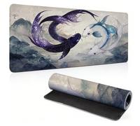 Gaming Mouse Pad 900x300mm Landscape Mouse Mat with Stitched Edges, 0c0-511 | Optimised for Gaming Sensors, Improved Precision and Speed, Desk Accessories for Laptop, Computer & PC, Work, Study, Fish