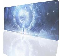 Gaming Mouse Pad 900x300x3mm Large Gaming Mouse Mat with Stitched Edges, XXL Mousepad with Non-Slip Base, Extended Large Size Mousemat, Keyboard Desk Pad Water Resist Surface Landscape PjY17003 N-U