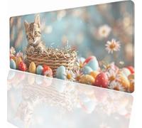 Gaming Mouse Pad 900x300x3mm Large Gaming Mouse Mat with Stitched Edges, XXL Mousepad with Non-Slip Base, Extended Large Size Mousemat, Keyboard Desk Pad Water Resist Surface Deer PjY14841 N-U