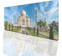 Gaming Mouse Pad 900x300x3mm Large Gaming Mouse Mat with Stitched Edges, XXL Mousepad with Non-Slip Base, Extended Large Size Mousemat, Keyboard Desk Pad Water Resist Surface Building PjY3721 2-A