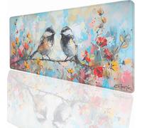 Gaming Mouse Pad 900x400x3mm Large Gaming Mouse Mat with Stitched Edges, XXL Mousepad with Non-Slip Base, Extended Large Size Mousemat, Keyboard Desk Pad Water Resist Surface Abstract PjY6623 A-9