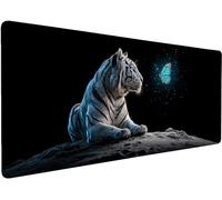 Gaming Mouse Pad 900x400x3mmXXL Mouse Mat Large Tiger 9-918CK | Extended Waterproof Mousepad with Non-Slip Rubber Base, Improved Precision and Speed for Gifts for Men, PC Accessories