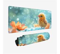 Gaming Mouse Pad 90x50cm Large Mouse Mat Yellow Desk Mat, Mousepad Duck Mousemat with Stitched Edges, Gaming Mats with Water Resist Surface, Improved Precision and Speed, Desk Accessories H2-558