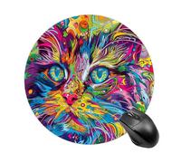 Gaming Mouse Pad A Psychedelic Cat Laptop Desk Pad for Laptop, Office & Home
