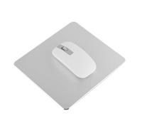 Gaming Mouse Pad,Aluminum Double Side Gaming Mouse Mat, NOn slip Base Ultra Thin Fast and Accurate Control Mousepad with 4pcs Rubber Sticker for Game Office Magic PC Computers and Laptop, Silver