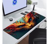 Gaming Mouse Pad Animal Dragon Large Desk Mat 700x400x2 mm with Non-Slip Rubber Base for Office & Home Computers, Laptop, Gamer