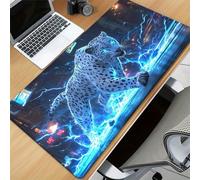 Gaming Mouse Pad Animal Leopard Large Desk Mat 700x300x3 mm with Non-Slip Rubber Base for Office & Home Computers, Laptop, Gamer