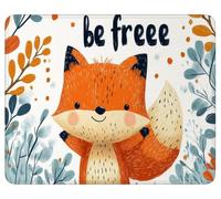 Gaming Mouse Pad Animal, Mouse Mat 22 x 18 cm Waterproof Mousepad, k-1664 | Fox Keyboard Desk Pad, with Stitched Edges and Non-Slip Rubber Base Mousepad, for Gaming Office Desk Decor Gifts