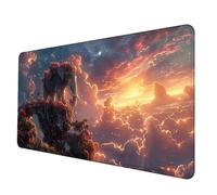 Gaming Mouse Pad Animal Mouse Mat Elephant Desk Mat Large 800 x 300 x 3 mm, Waterproof Mousepad with Stitched Edge, Anti-Slip Rubber Base Desk Pad Computer Accessories for PC, Office/Gaming -hjw25066T