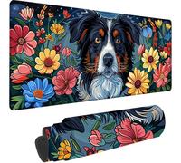 Gaming Mouse Pad Black, Large Mouse Mat 600x300x3 mm with Stitched Edges Desk Mat Animal, Extended XXL Mousepad with Non Slip Rubber Base Desk Pad for Home Office Accessories, Gifts for Men Kids D-R