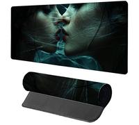 Gaming Mouse Pad Black Mouse Mat 1200x600x3mm, Woman Mousemat with Stitched Edge Design, Waterproof Surface XXL Extended Desk Pad Large for Office and Home PC Gaming Desk Accessories, Gifts K-1448
