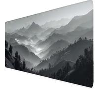 Gaming Mouse Pad Black Mouse Mat Large XXL 90 x 40cm Abstract Desk Mat Large, Waterproof, Non-Slip, Improved Precision and Speed, PC, Computer, Home Office Gaming Desk Accessories for Men bd1-1479