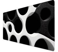 Gaming Mouse Pad Black Mouse Mat Large XXL 90 x 40cm Abstract Desk Mat Large, Waterproof, Non-Slip, Improved Precision and Speed, PC, Computer, Home Office Gaming Desk Accessories for Men bd1-6081