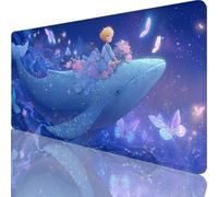 Gaming Mouse Pad Blue, Large Mouse Mat 1000x500x3 mm with Stitched Edges Desk Mat Cartoon, Extended XXL Mousepad with Non Slip Rubber Base, Office Accessories for Desk Keyboard Decor, Gifts l-2248