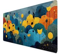 Gaming Mouse Pad Blue Mouse Mat Large XXL 60 x 30cm Abstract Desk Mat Large, Waterproof, Non-Slip, Improved Precision and Speed, PC, Computer, Home Office Gaming Desk Accessories for Men tb1-7279