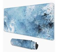 Gaming Mouse Pad Blue Mouse Mat XXL 600x400 mm, Polka Dots Mousepad with Smooth Surface to Improve Precision and Speed, Non-Slip Rubber Base Desk Mat for Home, Office, Gaming Room 24x16 in 3Y-1140