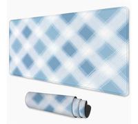 Gaming Mouse Pad Blue Mouse Mat XXL 700x300 mm, Stripe Mousepad with Smooth Surface to Improve Precision and Speed, Non-Slip Rubber Base Desk Mat for Home, Office, Gaming Room 28x12 in 3Y-362